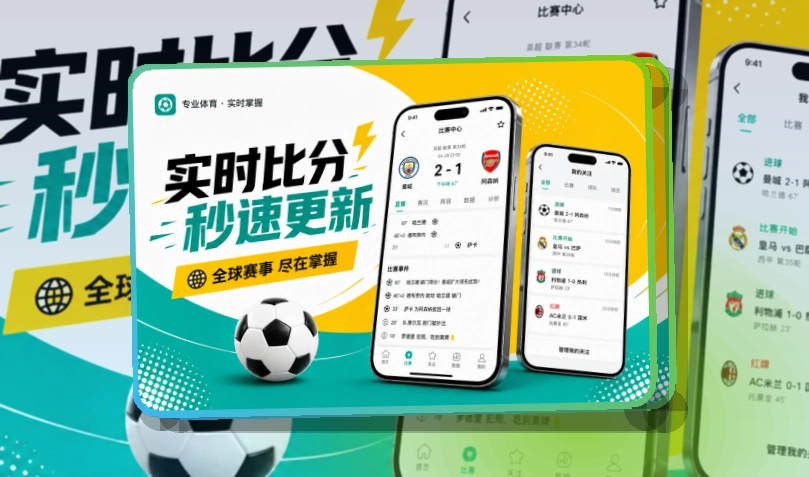 沉浸式App入口 · 手机端看球入口 · 手机追赛更顺手界面展示